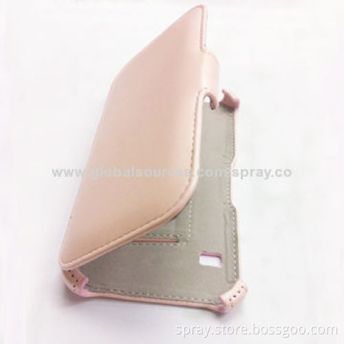 Synthetic Folio Book Open PU Leather Mobile Case for Samsung Galaxy S5 with Access to All Ports